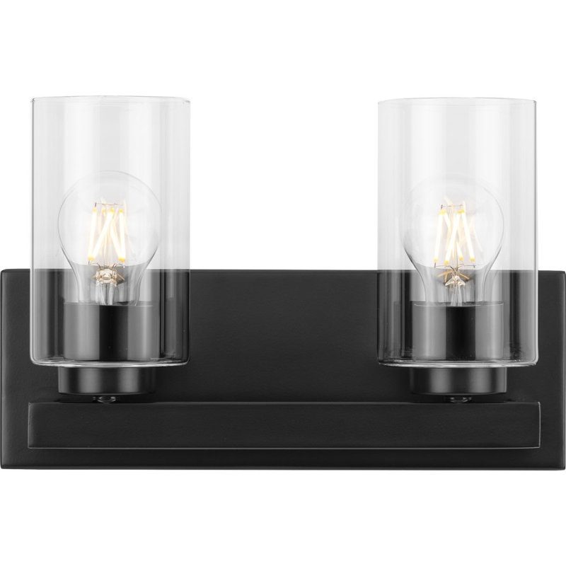2 - Light Dimmable Vanity Light, Black