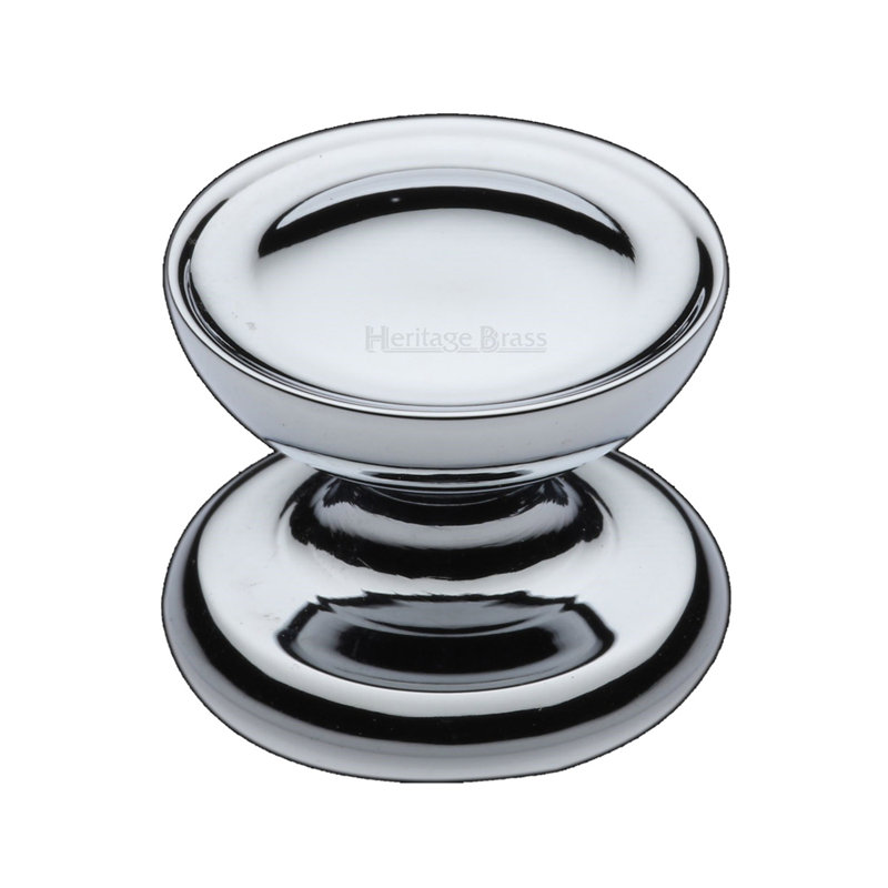 Heritage Brass Cabinet Knob Surrey Design, Polished Nickel Finish, 3.8cm
