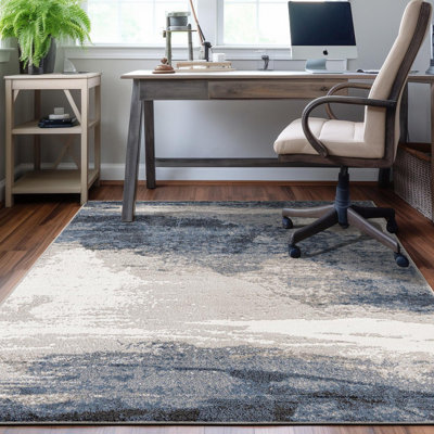 Ivy Bronx Glomma Nathanyl Rug Blue
