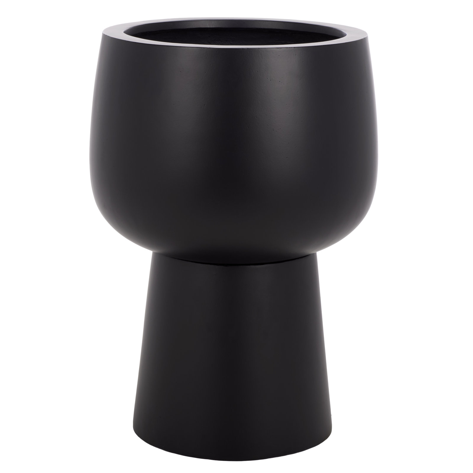 Olivia Pedestal Planter, Black