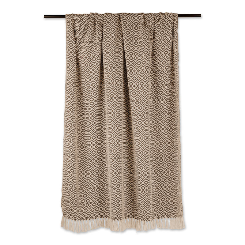  Jeté double en coton, Brun