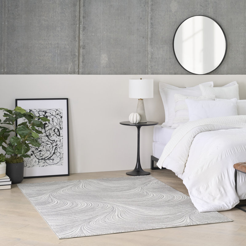 DKNY Central Park West Modern Indoor Rug, Rectangle 5'3" x 7'3", Gray