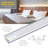 LED Tape Light Mounting Channel, Recess Mount, Silver 5-Pack