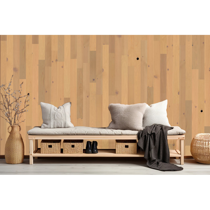Planches murales en bois Timberchic Pine, Brun clair