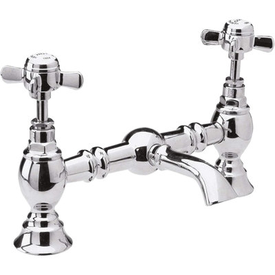 Esser Chrome Traditional Bridge Basin Mixer