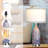 26" Coastal Glass USB Table Lamps with Touch Control & Night Light