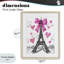 «Heart Toured Eiffel Tower», reproduction sous verre encadrée, design par Jess Stempel-1427496435-1427496428