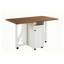 Table de salle à manger pliable avec abattant et rangement pour économiser de l'espace-344020768