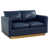 Navy Blue  Faux Leather