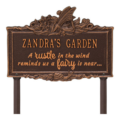 My Fairy Garden Personalized Lawn Plaque