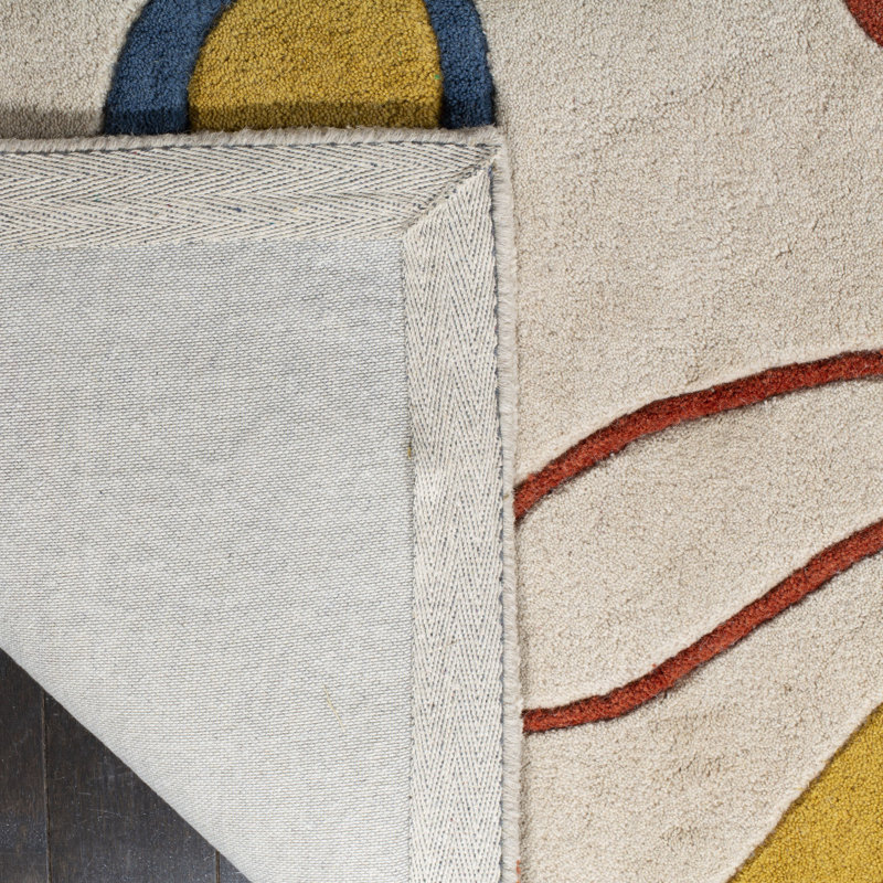 Soho Hand Tufted Wool And Viscose Floral Rug, Rectangle 7'6" x 9'6"