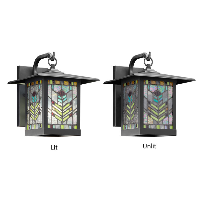 Broughshane Black 1 - Bulb 11.75"H Outdoor Wall Lantern