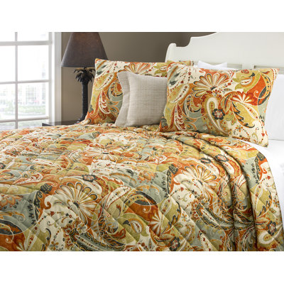 Studdard paisley 4 Piece Quilt Set