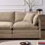 Canapé modulaire en L avec repose-pieds Luxury Chenille-355926463-355926433