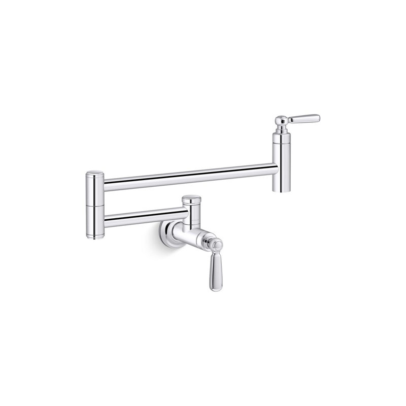 Edalyn by Studio McGee Wall-Mount Pot Filler, Polished Chrome