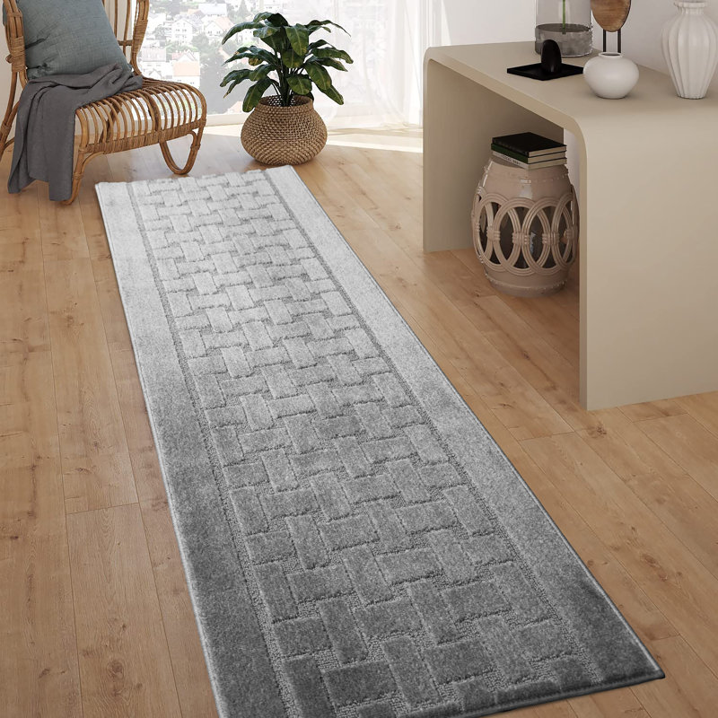  Tapis de couloir antidérapant 26 po - gris - 28 pi, Tapis de couloir 28 '
