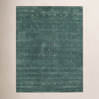 Simi Hand-Woven Geometric Cotton Wool Rug