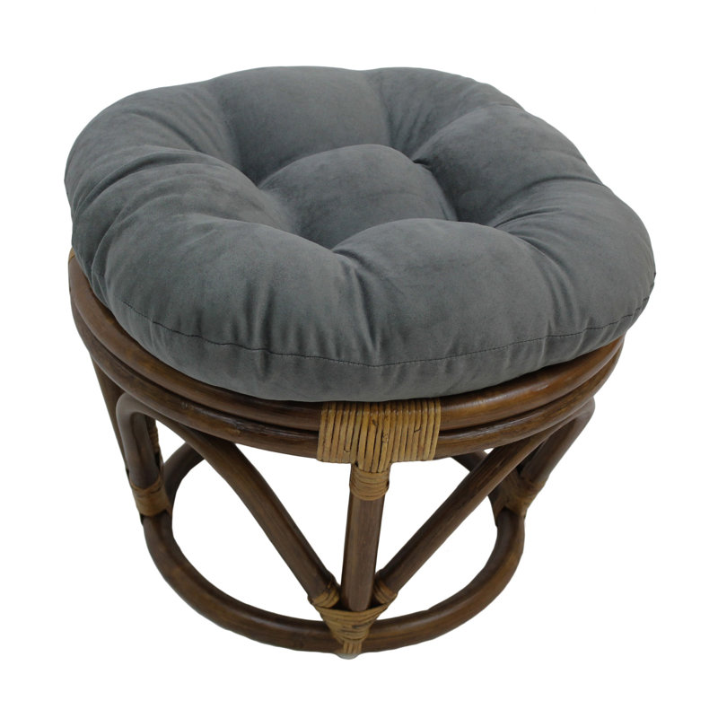 Wethington Upholstered Ottoman, Gray