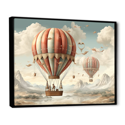 A Playful Hot Air Balloons Bliss II - Hot Air Balloon Wall Art