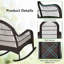 Chaise berçante en polyéthylène Zelmiro