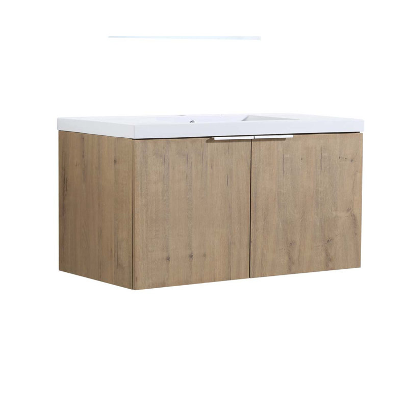 35,4 Salle de bain avec lavabo, Imitation chêne