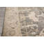 Tapis Oushak en laine, noué à la main, gris ivoire, style Arts & Crafts, 2,49 m x 3,02 m