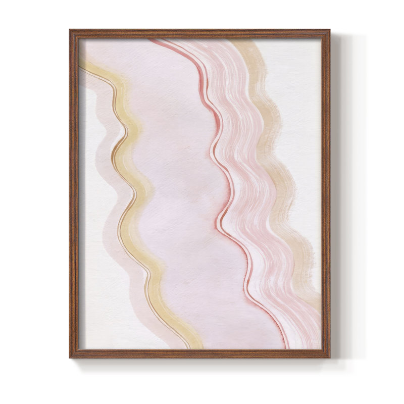 «Strawberry Ripples I», Noyer, H 21 po x l 17 po