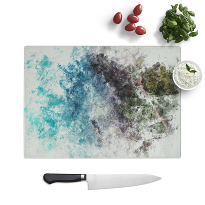 Ko Lan in Thailand Watercolour Chopping Board