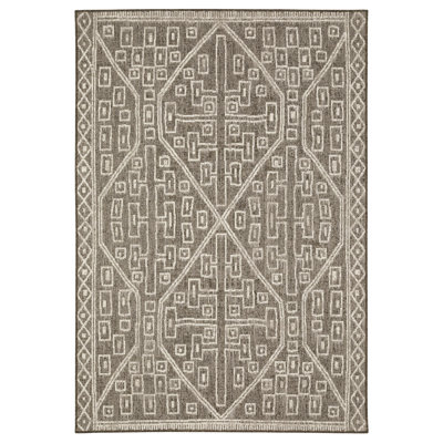 Tapis brun / beige intérieur / extérieur Tavraj
