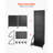 Pegboard Display Stand with 30 Hooks Pegboard Panels Display with a Plate Black