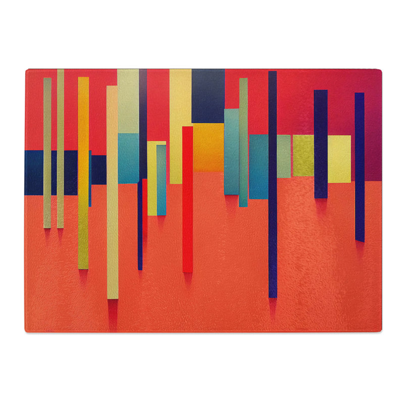 Intense Modern Abstract Art  Glass Chopping Board