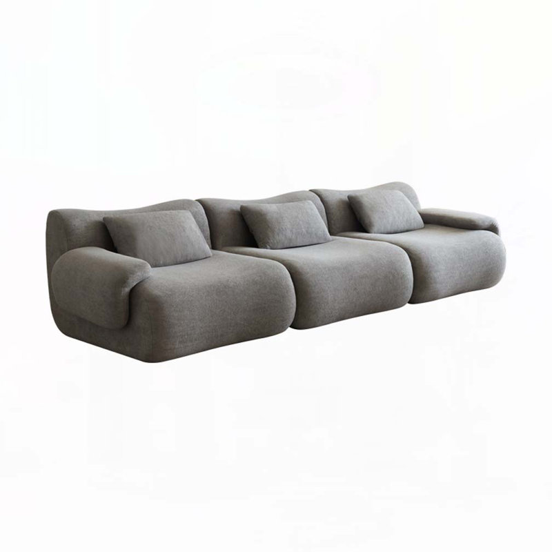 Modular Sectional Sofa, Compressed Sectional Sofa, Light Grey