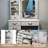 6-drawer Vanity Desk With Led Lighted Mirror - Adjustable 3-color Lighting Makeup Table With Storage Shelves, White Dressing Table Set