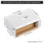 Meuble-lavabo flottant de 30 po avec lavabo vasque rond noir mat, meuble-lavabo mural avec rangement ouvert, finition blanche avec comptoir durable, conception moderne peu encombrante (livré dans 2 boîtes)-214441250