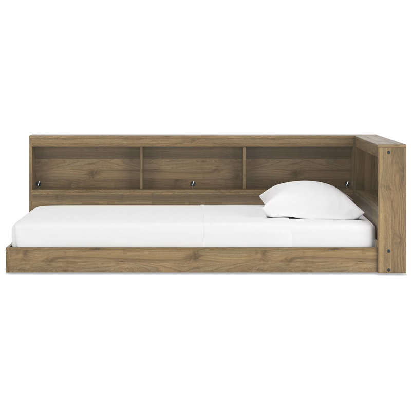Teddy Bed with Bookcase, Twin, Brown