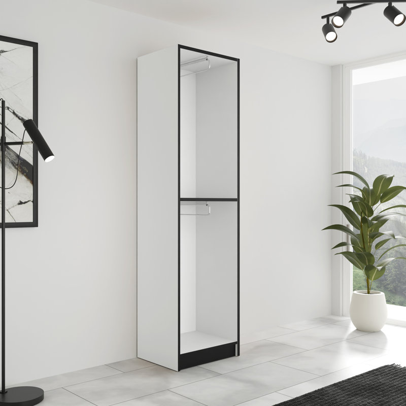 Wardrobe, White/Black