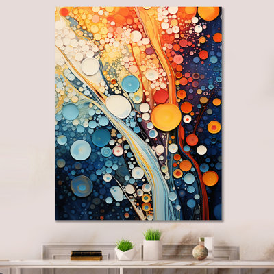 Colorful Ink River Microscopic Fantasia 1 - Abstract Shapes Wall Art