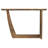 Alamitos Brown Oval Solid Mango Wood Entryway Console Table