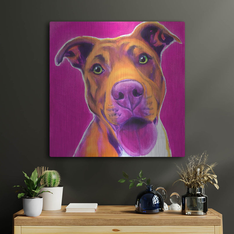 «Pit Bull - Bama» par Dawg Painter, H 24 po x l 24 po