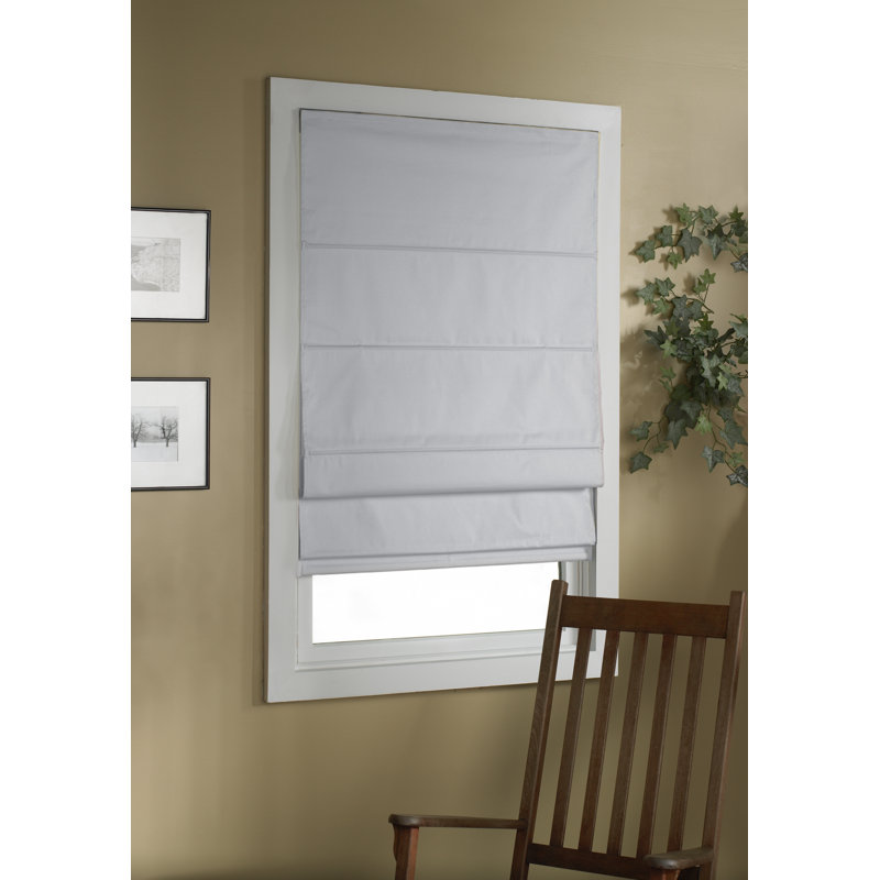 Store romain occultant, Blanc, l 23 po, L 63 po