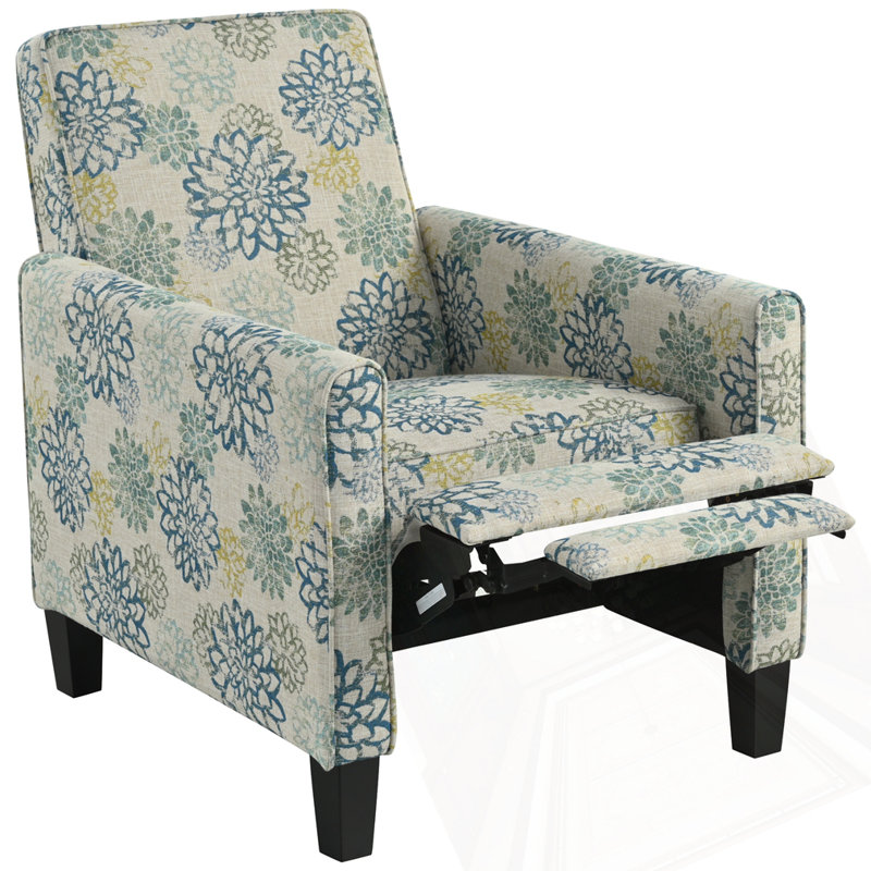27.5" Push Back Recliner Chair Upholstered Recliner Armchair