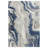 Marble Abstract Blue/Gold Area Rug-829820325