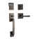 Prestige Spyglass Handleset Handleset with Deadbolt Door Lever and Rosette