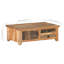 Marisela Solid Wood Four Leg Coffee Table with Storage