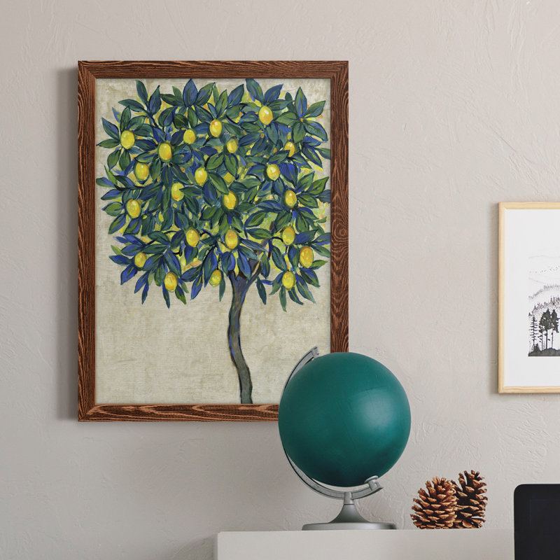 " Lemon Tree Composition I ", Maple Framed
