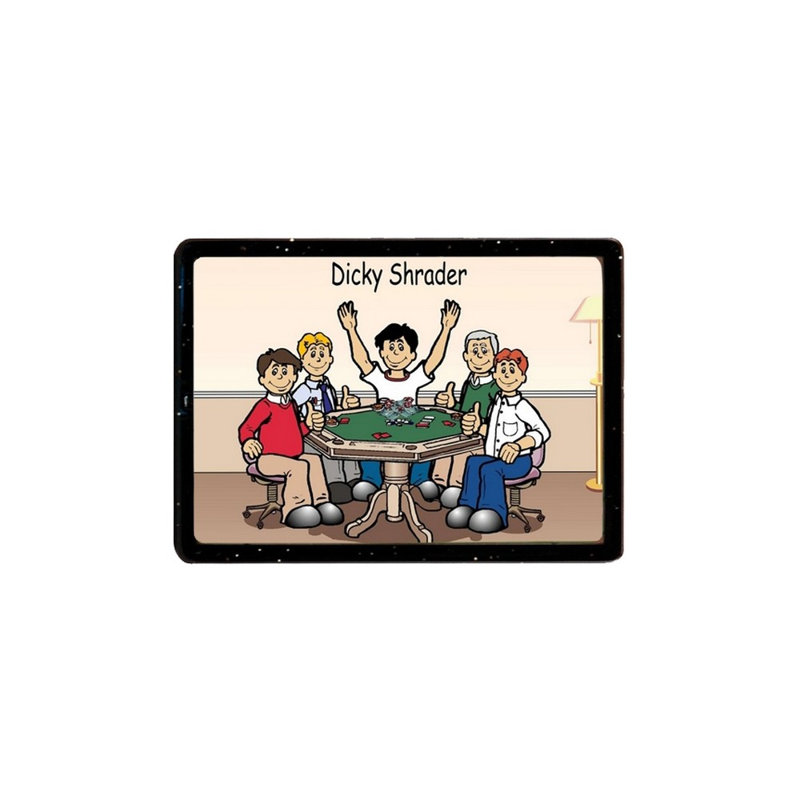 Magnet en acrylique personnalisé pour joueur de poker - excellent cadeau!, Oui