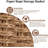 Wicker Storage Basket, Rectangular Paper Rope Shelf Baskets With Built-In Handles, Woven Decorative Organizer For Pantry, Shelves, Living Room And Bathroom, 1-Pack Natural