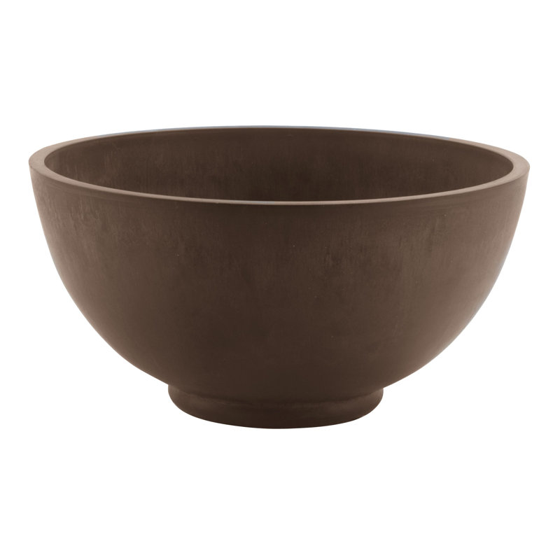 Pot à fleurs Myrie, Chocolat, H 8 po x l 16 po x P 16 po