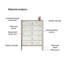 Commode 5 tiroirs Artistic Pearl