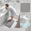 Ensemble de tapis de salle de bain en mousse à mémoire de forme 3 pièces, tapis de sol lavable à séchage rapide et antidérapant ultra doux pour base de meuble-lavabo de douche